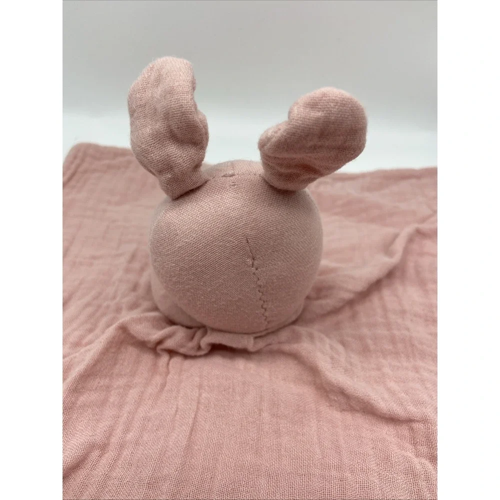 Carters Child of Mine Pink Bunny Muslin Lovey Security Blanket 12x12 SAR549255